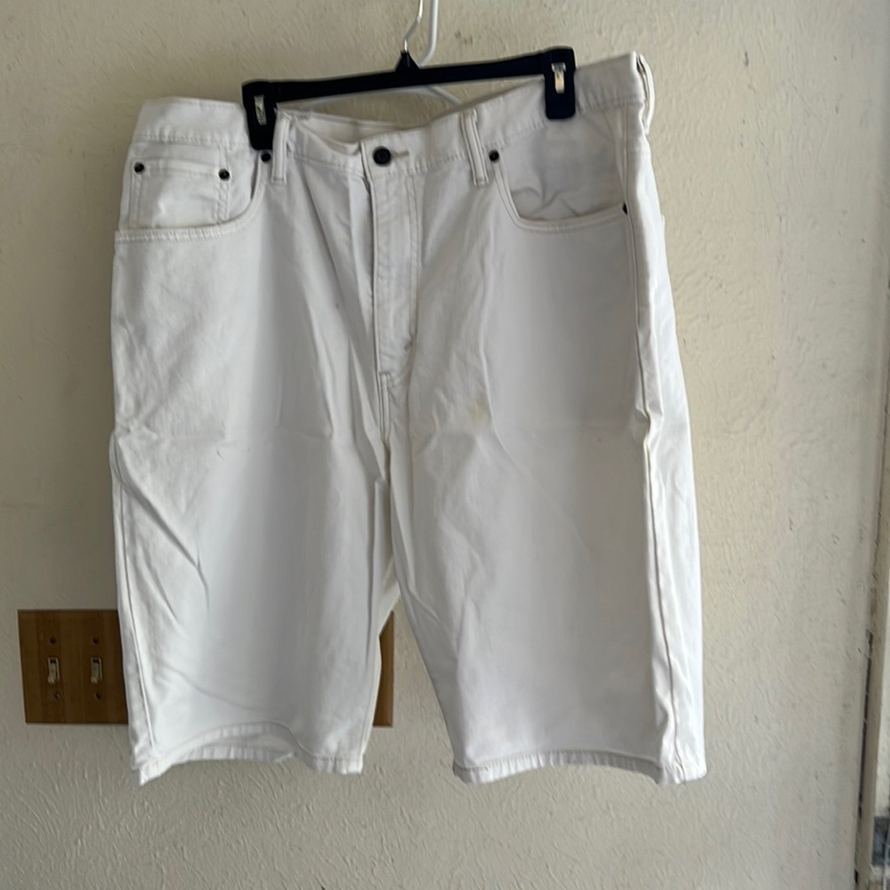 Men’s size 38 waist white jean shorts